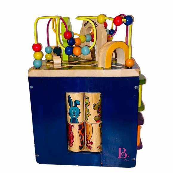 Zany Zoo  Wooden Activity Cube by B. Toys - Picture 10 of 16
